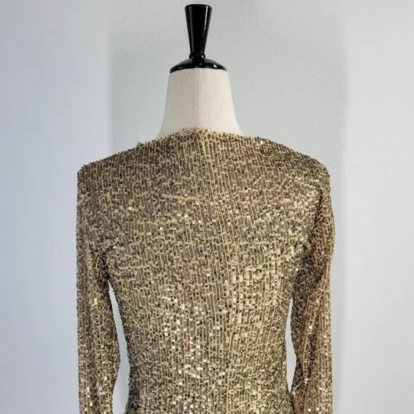 FREE PEOPLE INTIMATELY gold rush long sleeve top Sz XS NEW - Picture 8 of 11